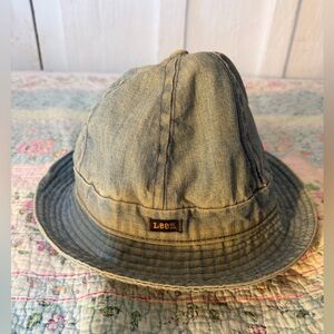 Vtg Lee Denim Chambray Daisy Mae Union Made USA Bucket Hat